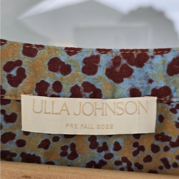 Ulla Johnson Nerissa Tunic Dress Small Leopard Print V-Neck Long Sleeves - Picture 5 of 10